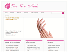 Tablet Screenshot of fivefivenails.se